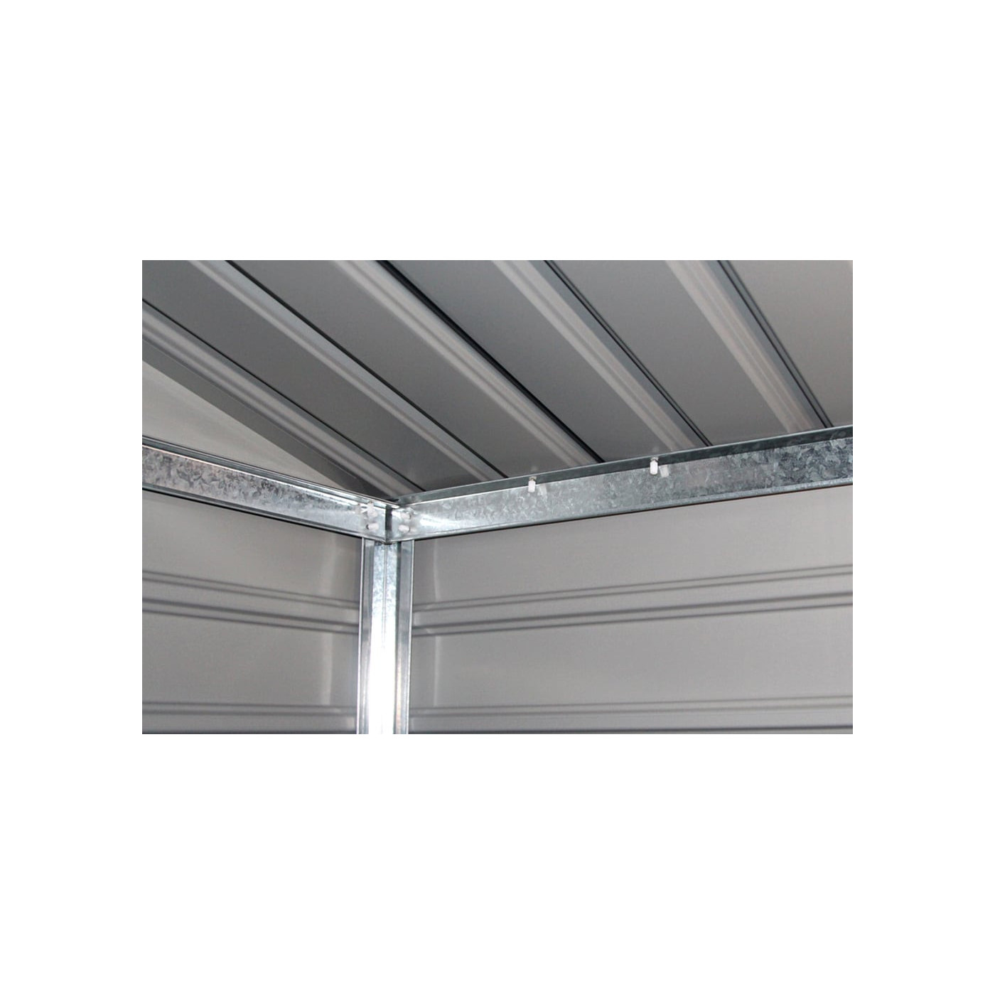 Metalowe stelaże w domku narzędziowym MONTREAL 277x323cm Light Wood