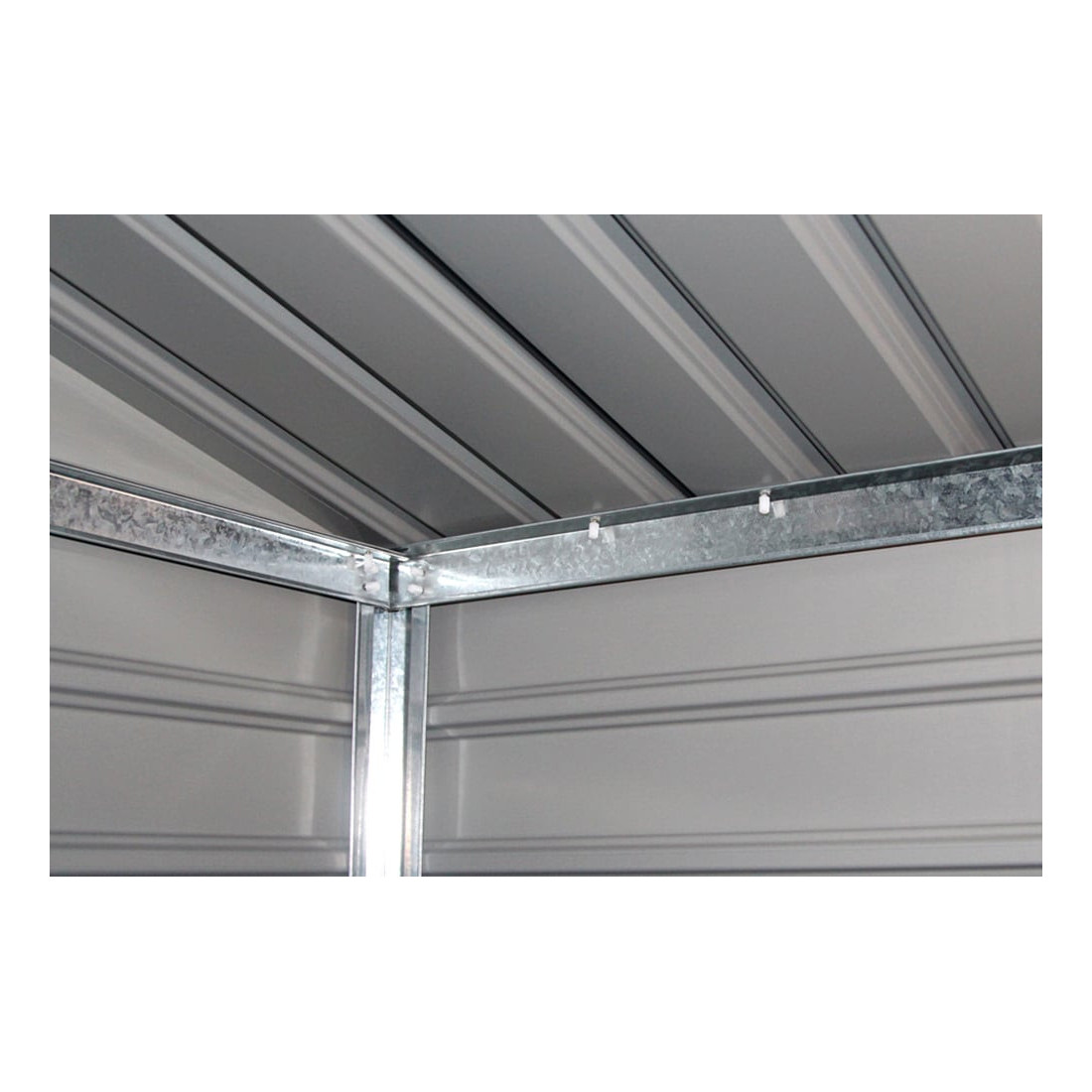 Metalowe stelaże w domku narzędziowym MONTREAL 277x323cm Light Wood