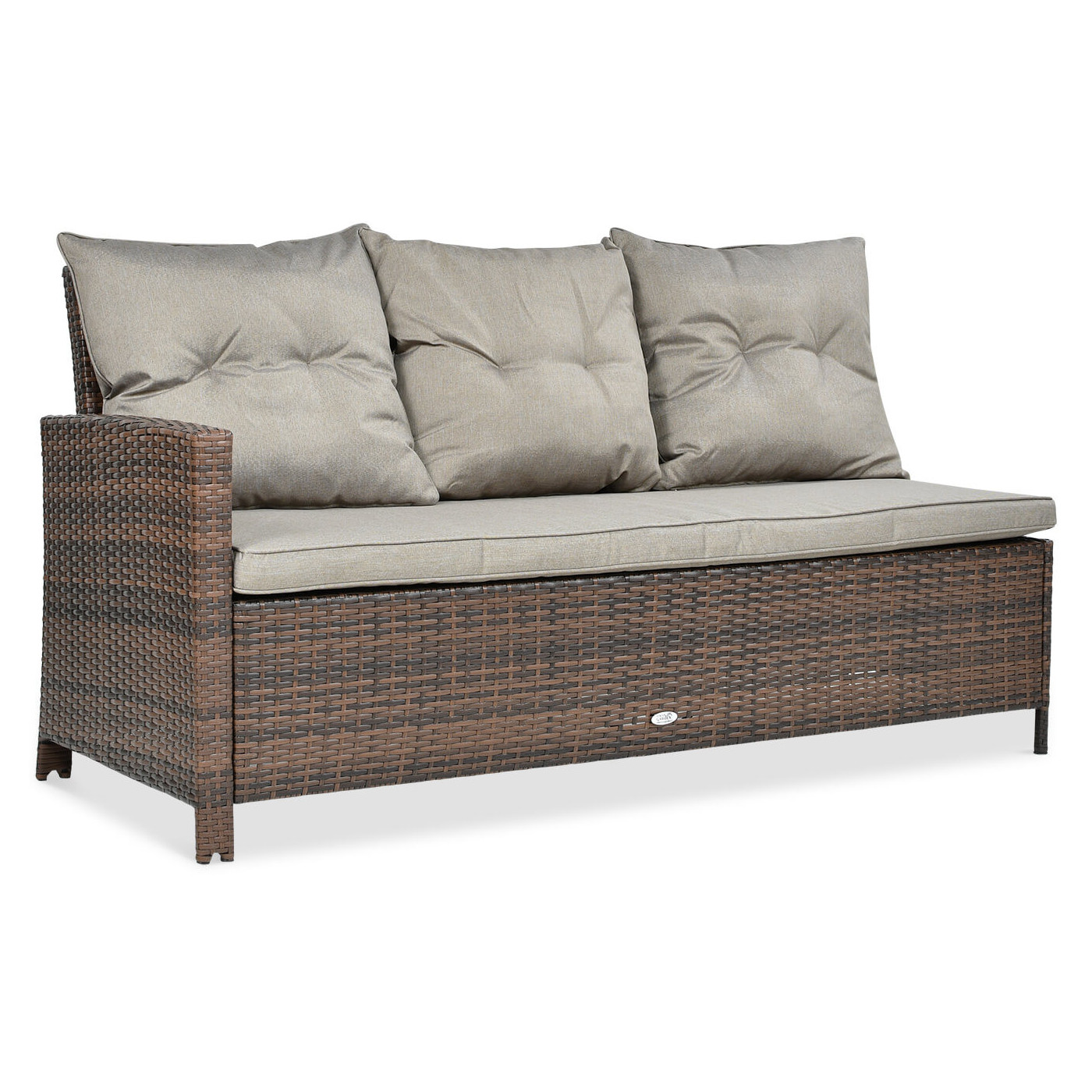 IBIZA CORNER SOFA + ARMCHAIR BROWN