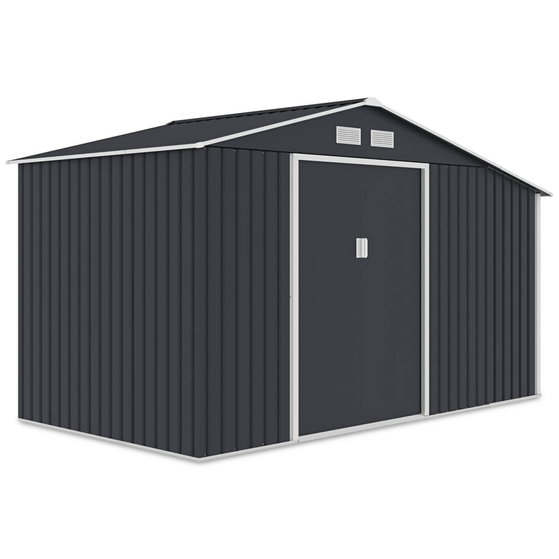 Widok boczny na domek narzędziowy MADISON 342x191cm