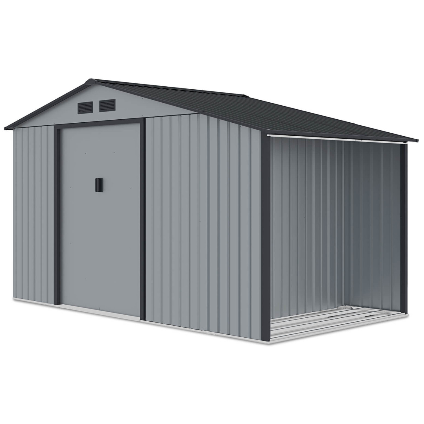 Domek narzędziowy drewutnia MADISON 342x191cm Light Grey