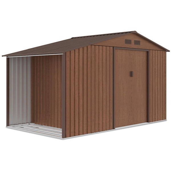 Domek narzędziowy drewutnia MADISON 342x191cm Walnut 