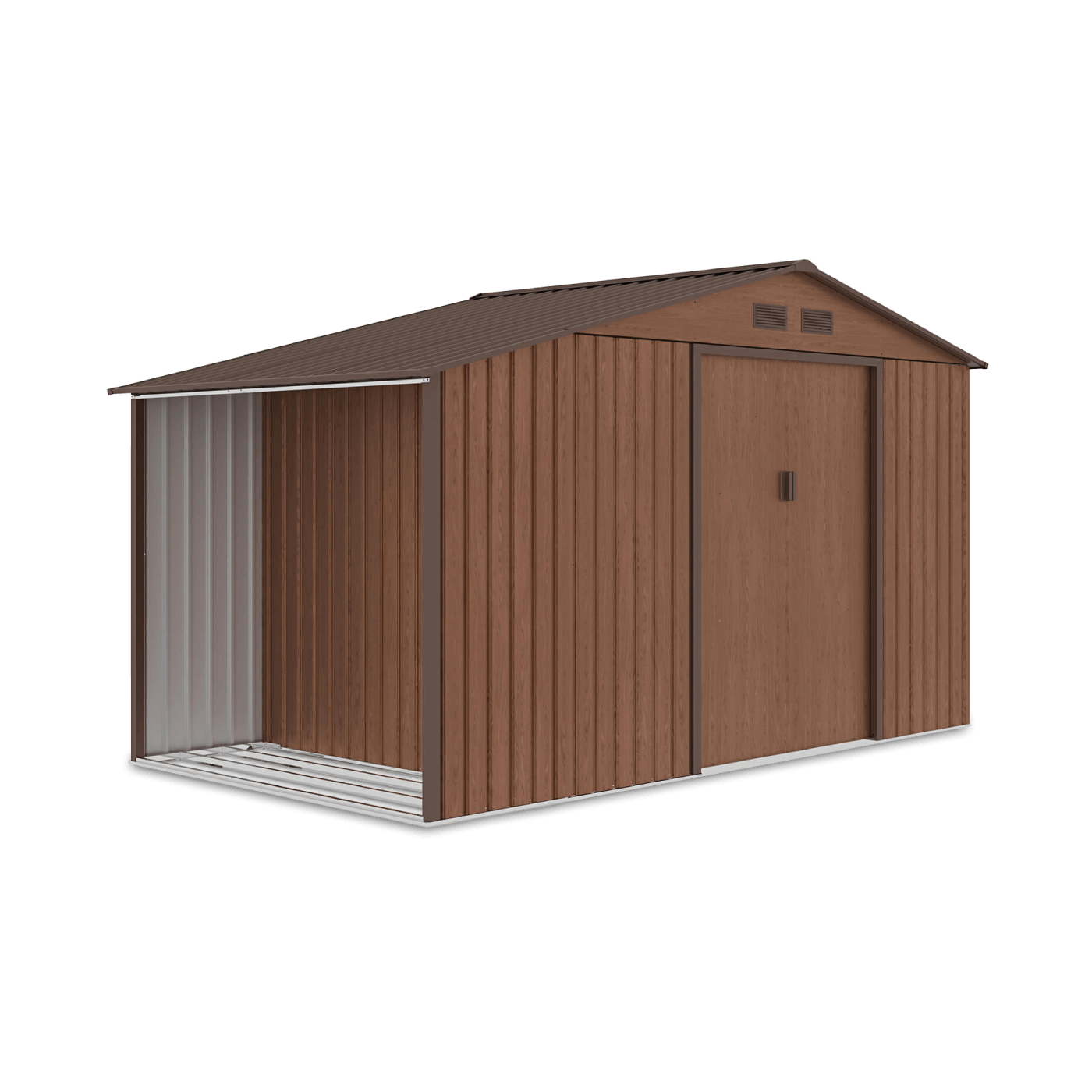 Domek narzędziowy drewutnia MADISON 342x191cm Walnut - HARDMAISTER