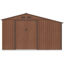 Widok na przód domku na narzędzia MADISON 342x191cm Walnut