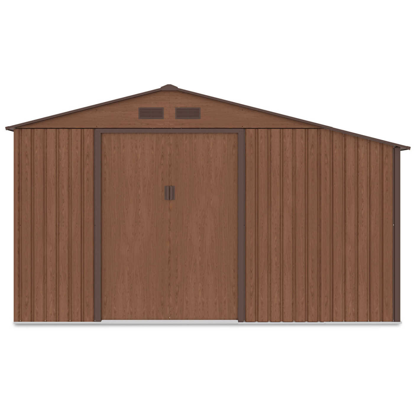 Widok na przód domku na narzędzia MADISON 342x191cm Walnut