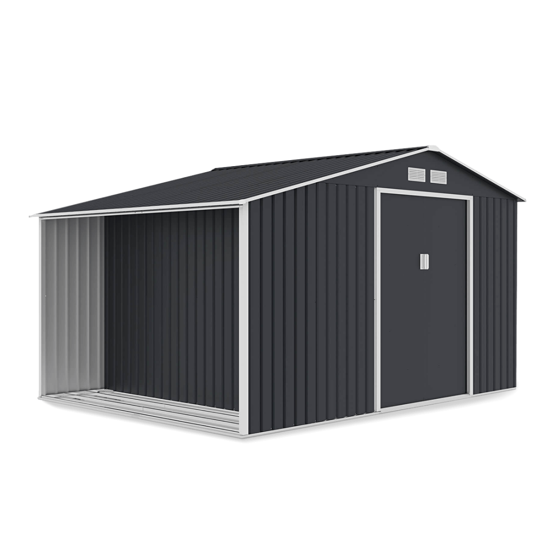 Domek narzędziowy MADISON 342x255cm Cold Grey - rzut na białym tle