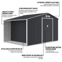 MADISON 11x8 METAL SHED COLD GREY