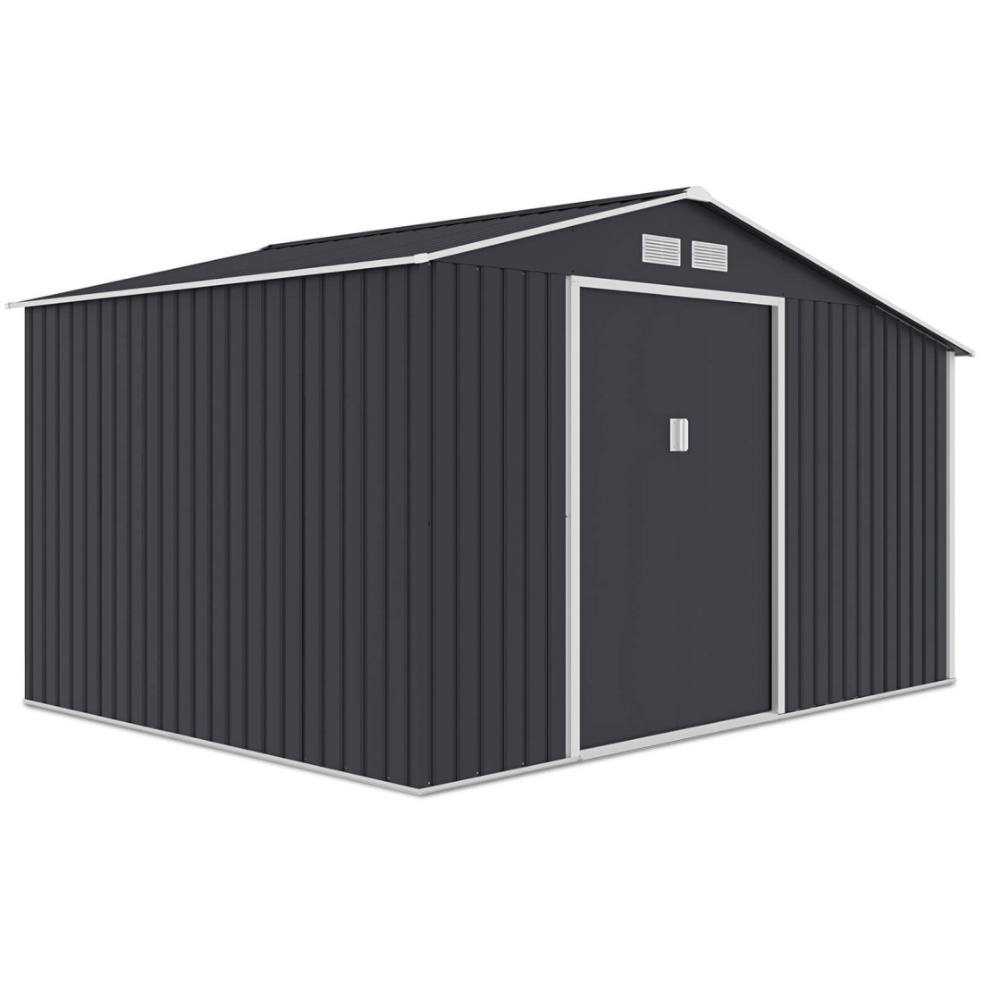 Widok boczny na domek narzędziowy Madison 342x255cm Cold Grey