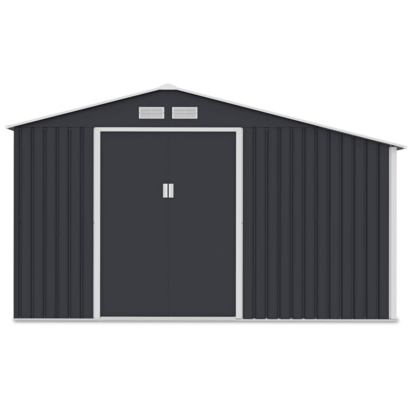 Przód domku narzędziowego Madison 342x255cm Cold Grey - Hardmaister