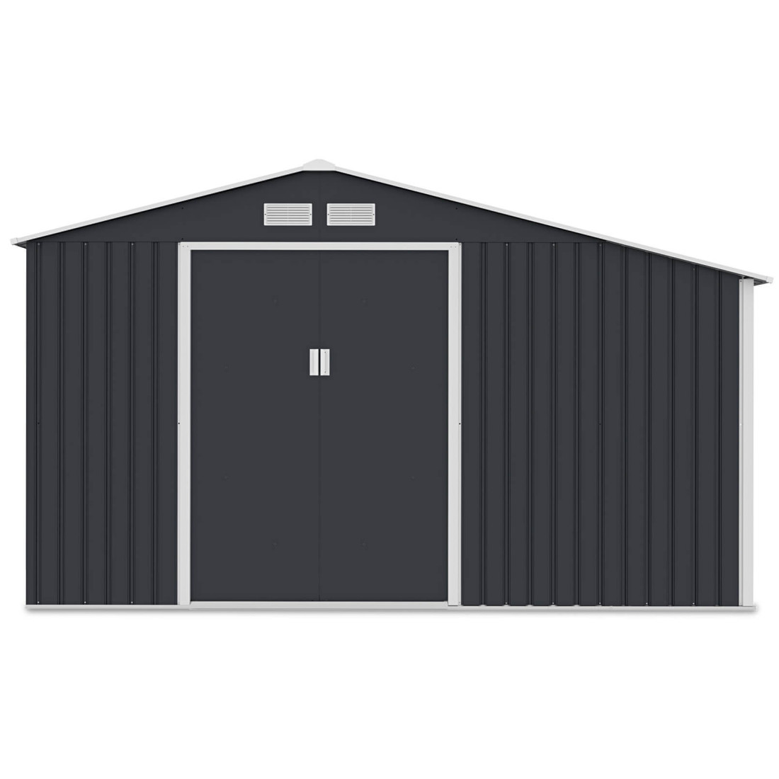 Przód domku narzędziowego Madison 342x255cm Cold Grey - Hardmaister