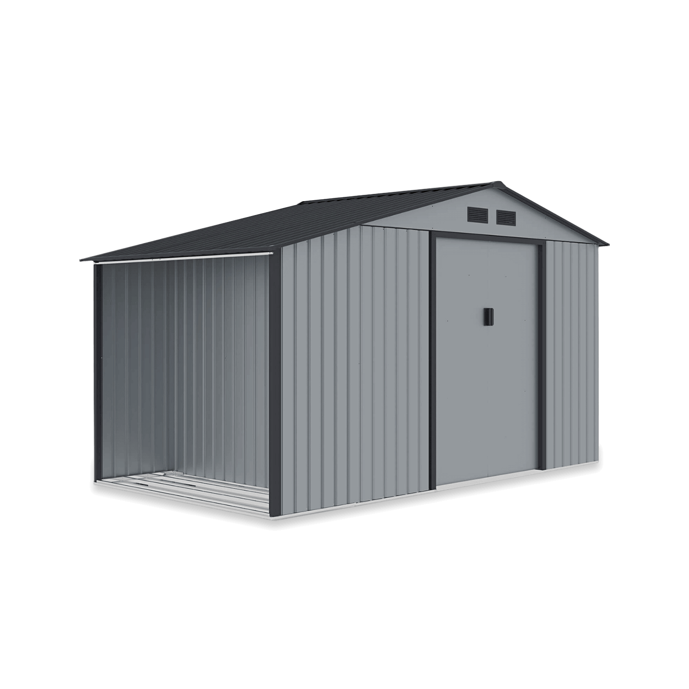 Domek na narzędzia MADISON 342x255cm Light Grey - na iałym tle 