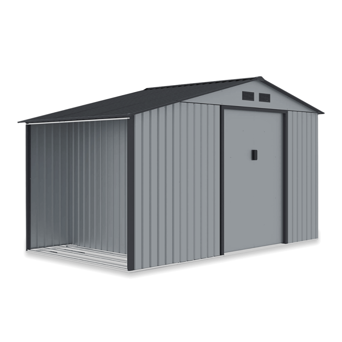 Domek na narzędzia MADISON 342x255cm Light Grey - na iałym tle 