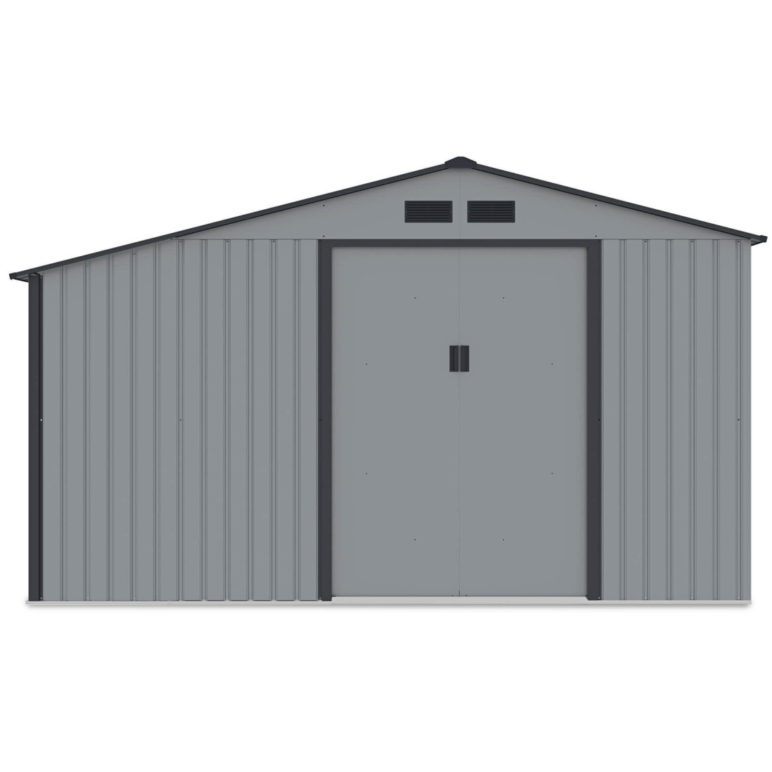 Przednia ściana domku narzędziowego MADISON - zamknięte drzwi 