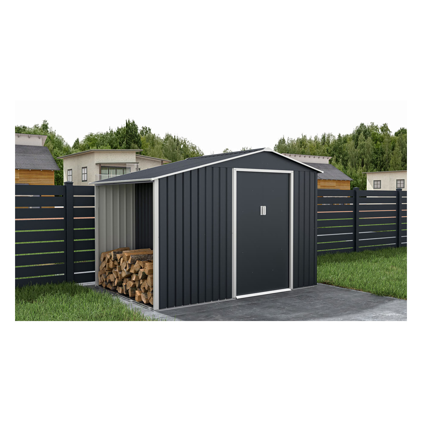 Aranżacja domku do ogrodu MADISON 278x191cm Hardmaister