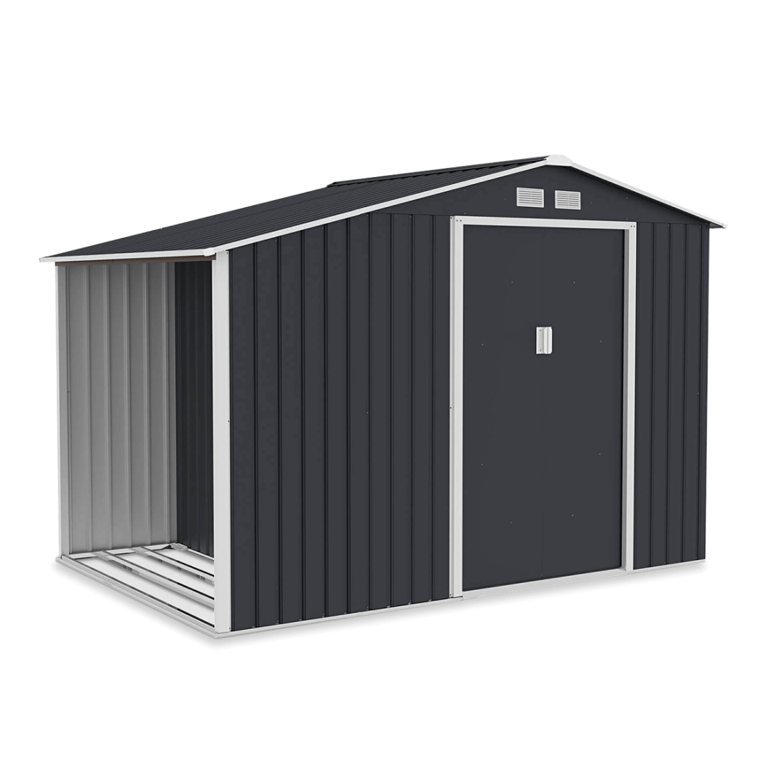 Domek na narzędzia i drewno MADISON 278x191cm Cold Grey - Hardmaister