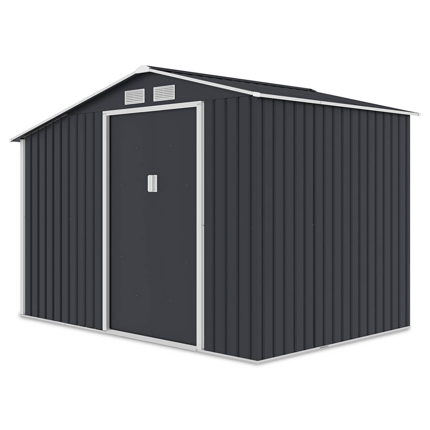 Domek ogrodowy, stojak na drewno MADISON 278x191cm Cold Grey - Hardmaister