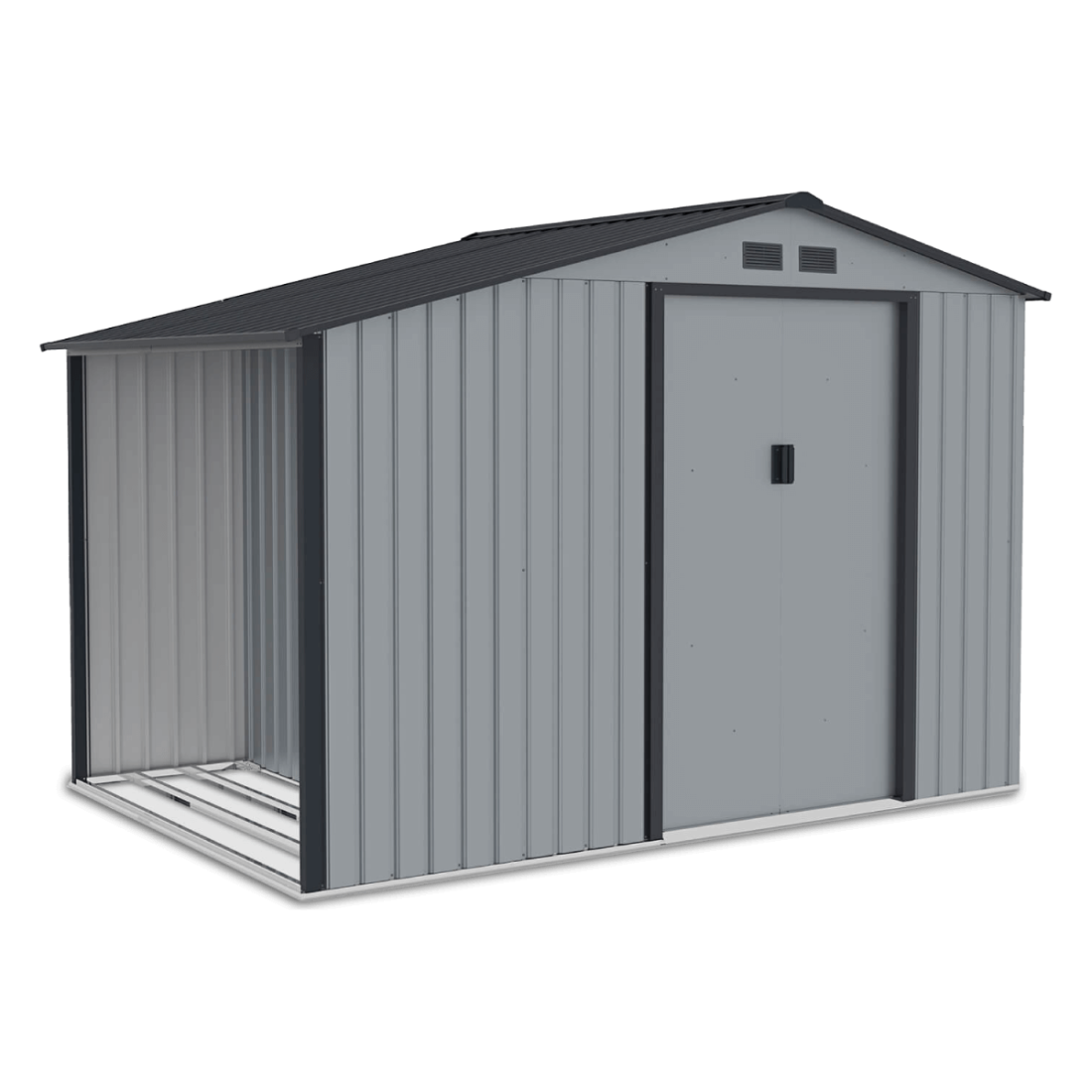 stojak na drewno przy domku narzędziowym MADISON 278x191