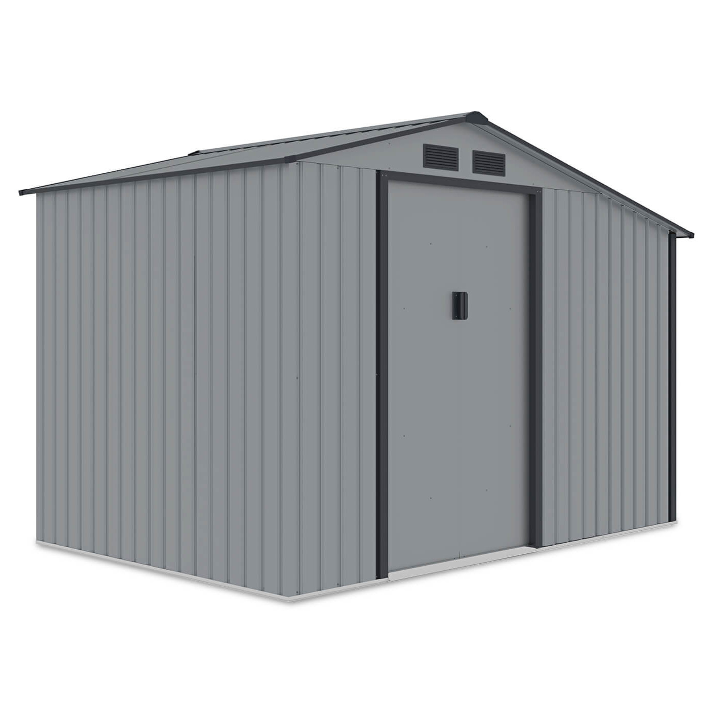 MADISON 9x6 METAL SHED LIGHT GREY