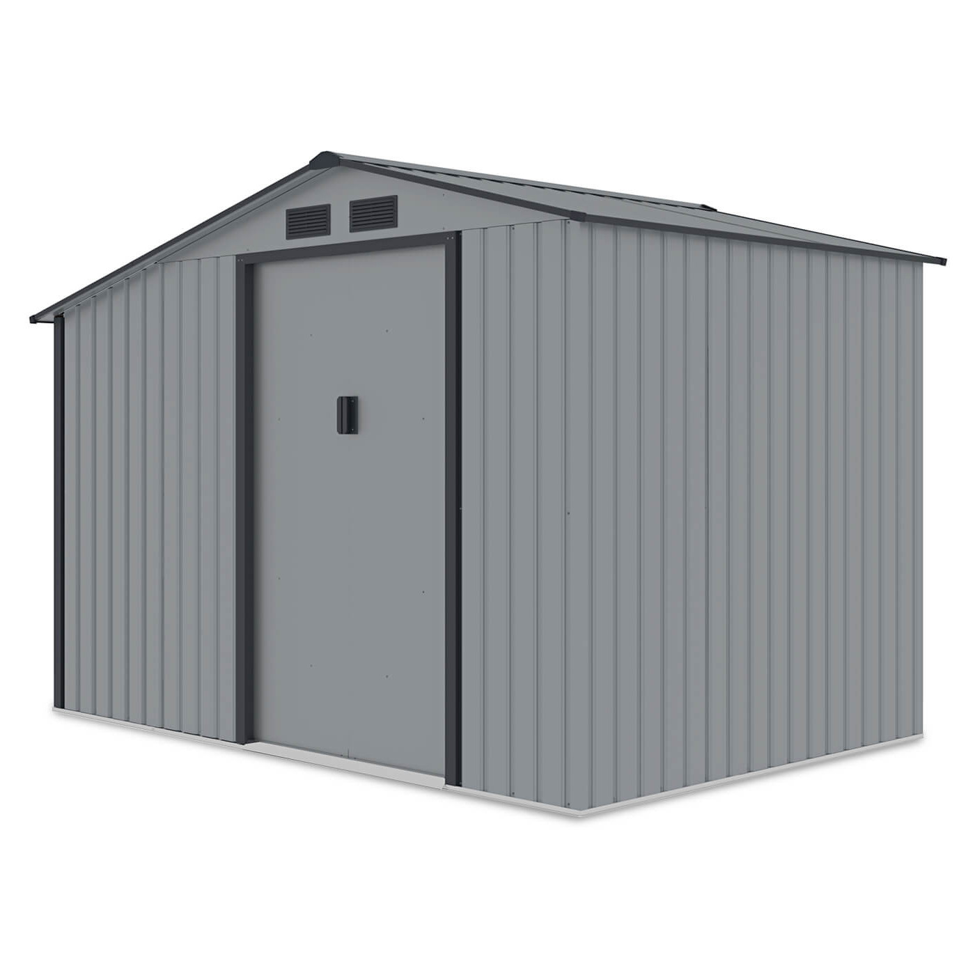 MADISON 9x6 METAL SHED LIGHT GREY
