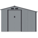 MADISON 9x6 METAL SHED LIGHT GREY