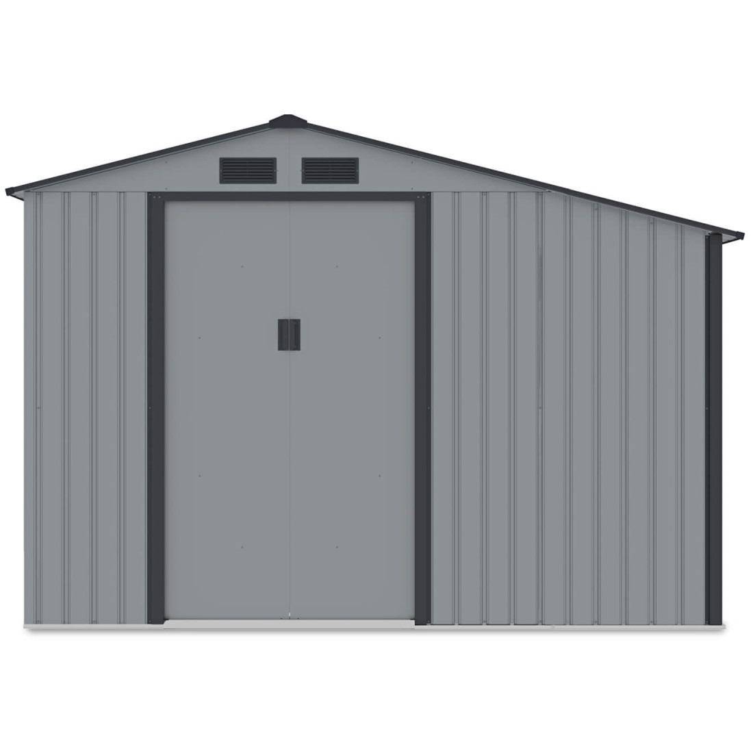 MADISON 9x6 METAL SHED LIGHT GREY