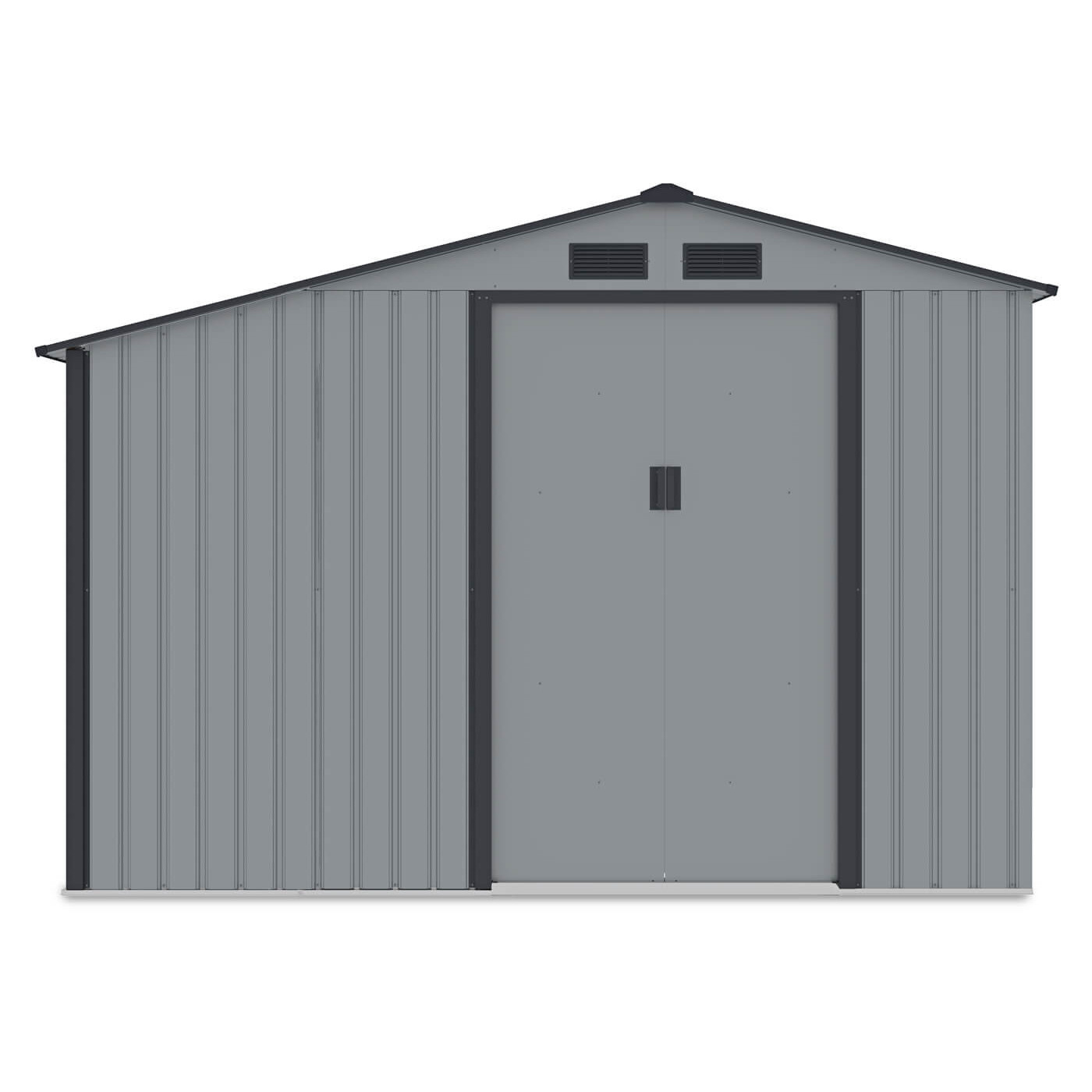 MADISON 9x6 METAL SHED LIGHT GREY
