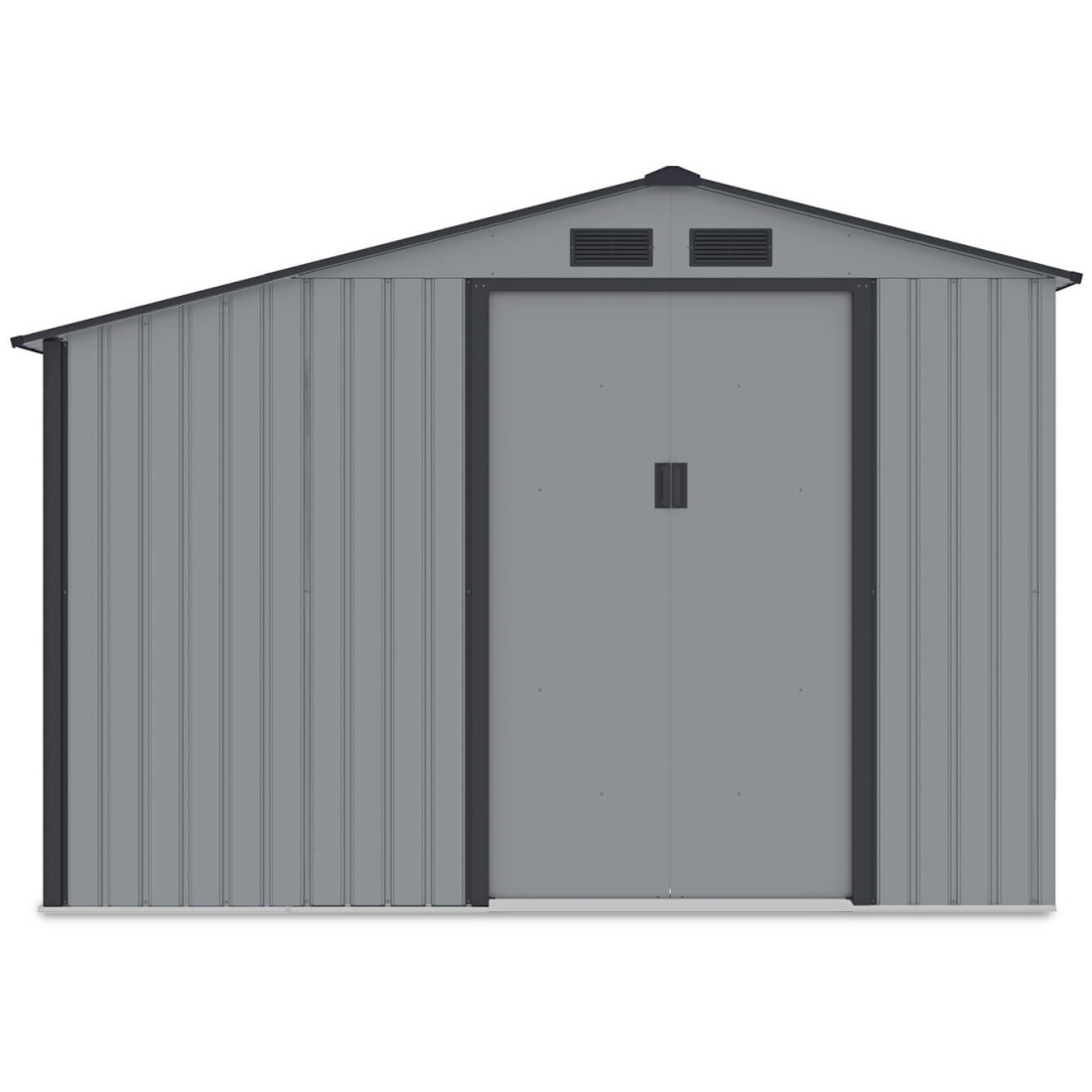 MADISON 9x6 METAL SHED LIGHT GREY