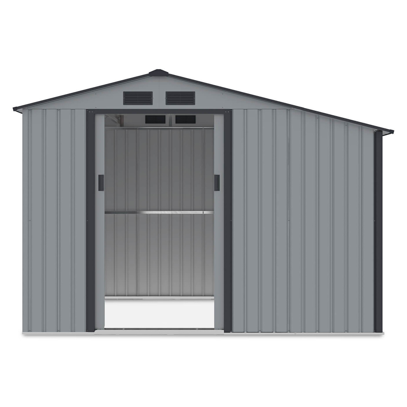 Przestronne, przesuwne drzwi w domku narzędziowym MADISON 278x191