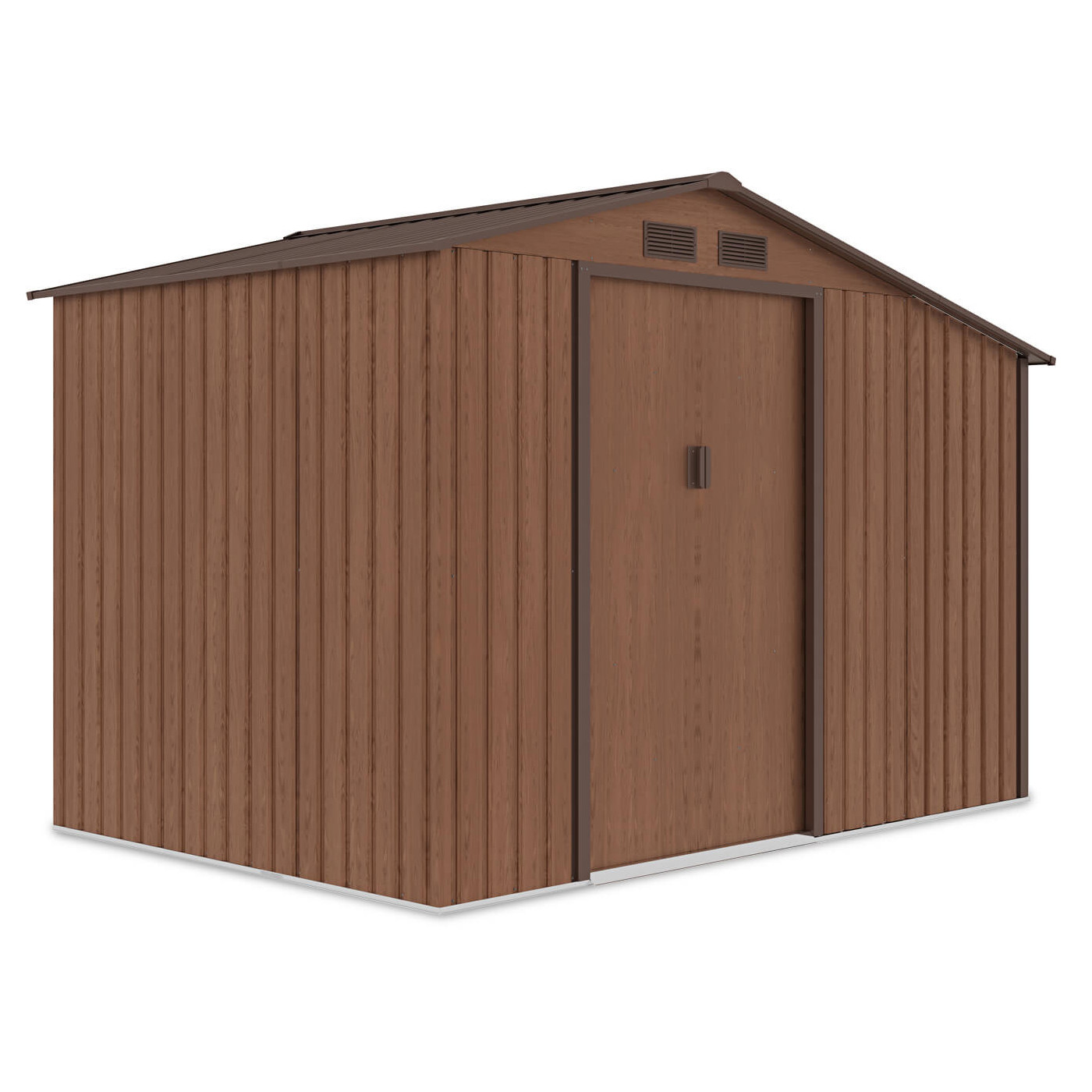 Domek ogrodowy, stojak na drewno MADISON 278x191cm Walnut - Hardmaister