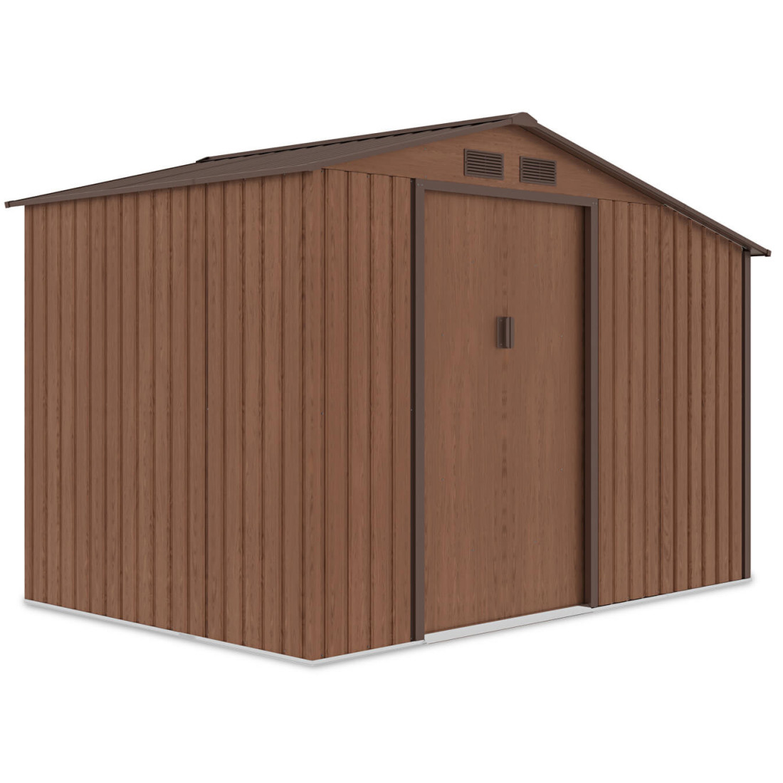 Domek ogrodowy, stojak na drewno MADISON 278x191cm Walnut - Hardmaister