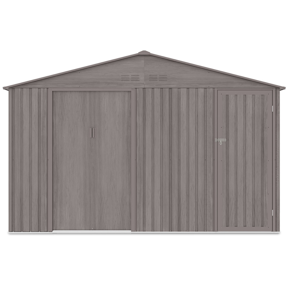 Przód domku narzędziowego Falcon 340x194 cm - dwa pomieszczenia