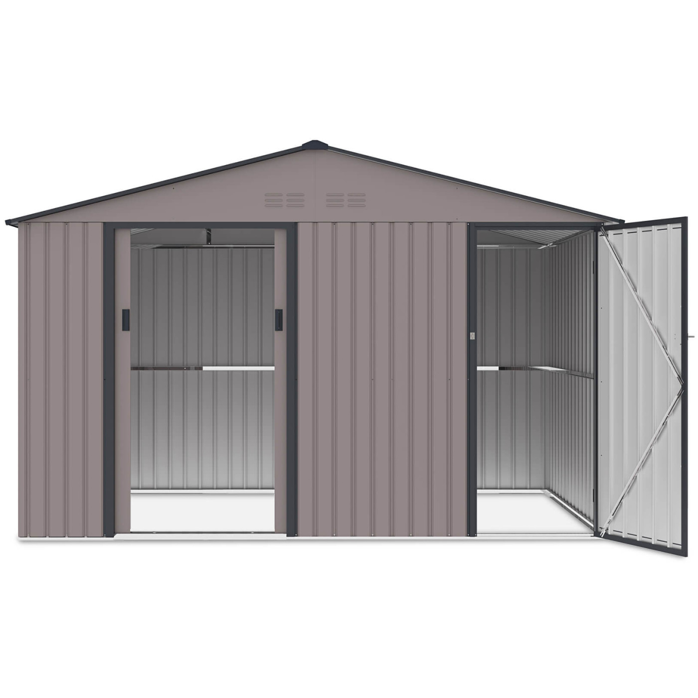 Ogrodowy domek FALCON od firmy Hardmaister na narzędzia z wydzielonymi dwoma pomieszczeniami