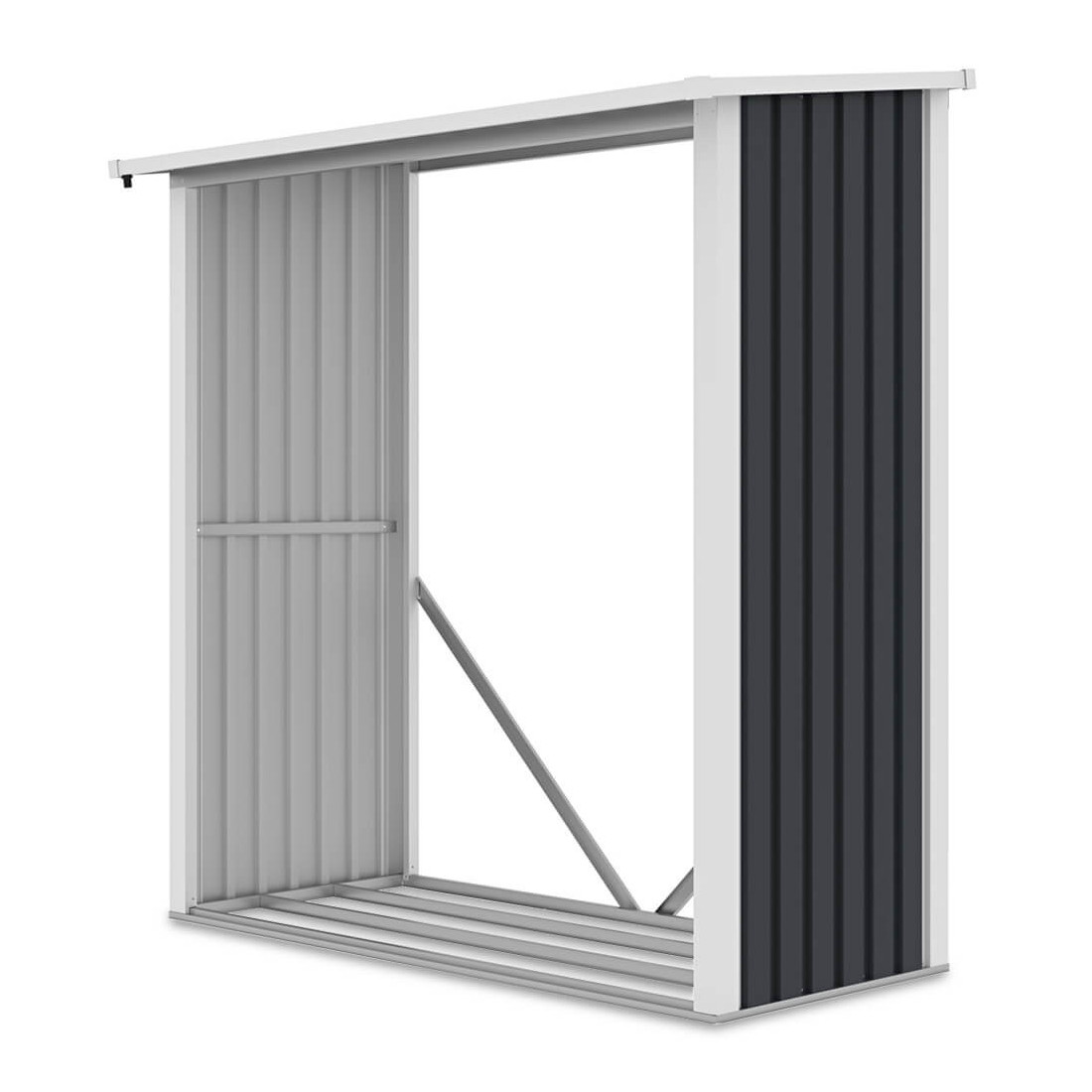 Pojemna i wygodna drewutnia ogrodowa DENVER o wymiarach 182x89cm