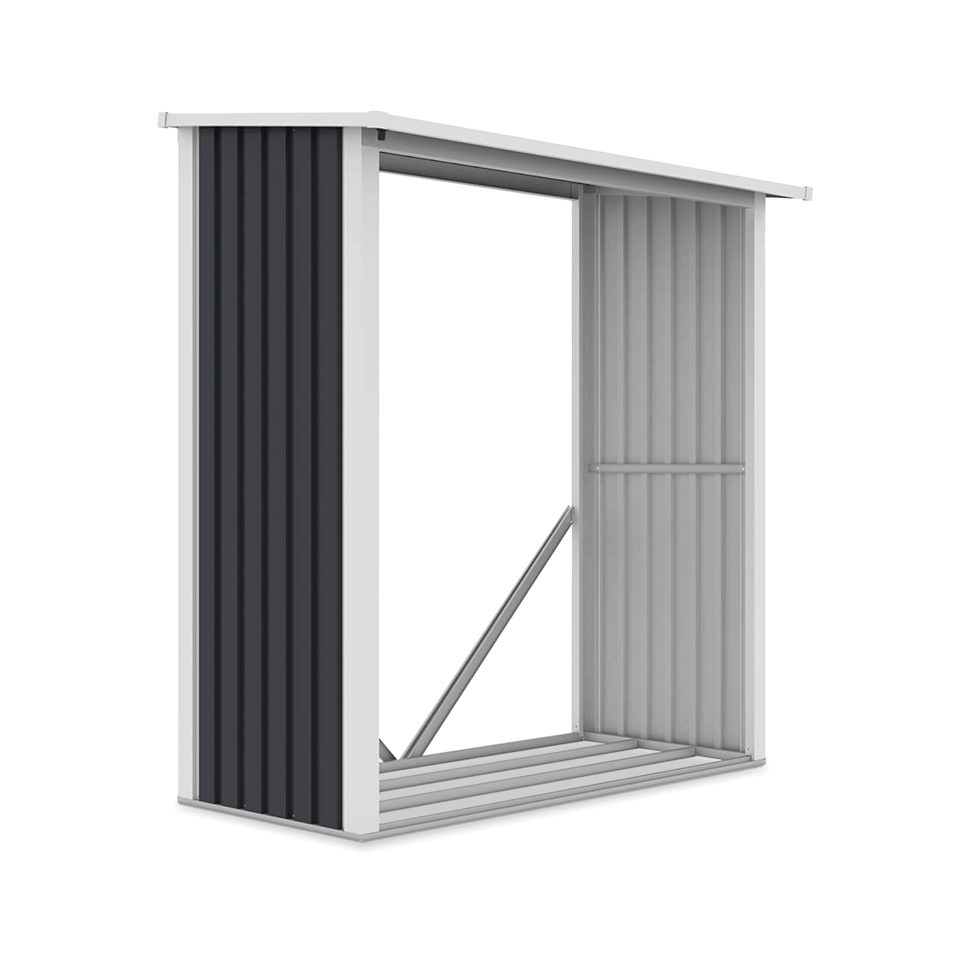 Drewutnia ogrodowa DENVER 182x89cm Cold Grey - Hardmaister