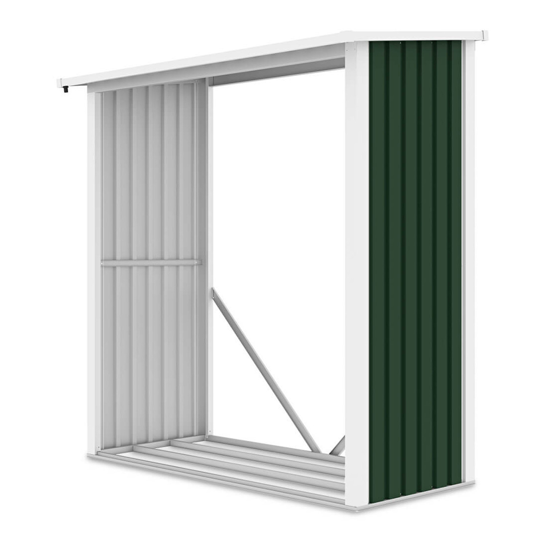 Pojemna i wygodna drewutnia ogrodowa DENVER o wymiarach 182x89cm