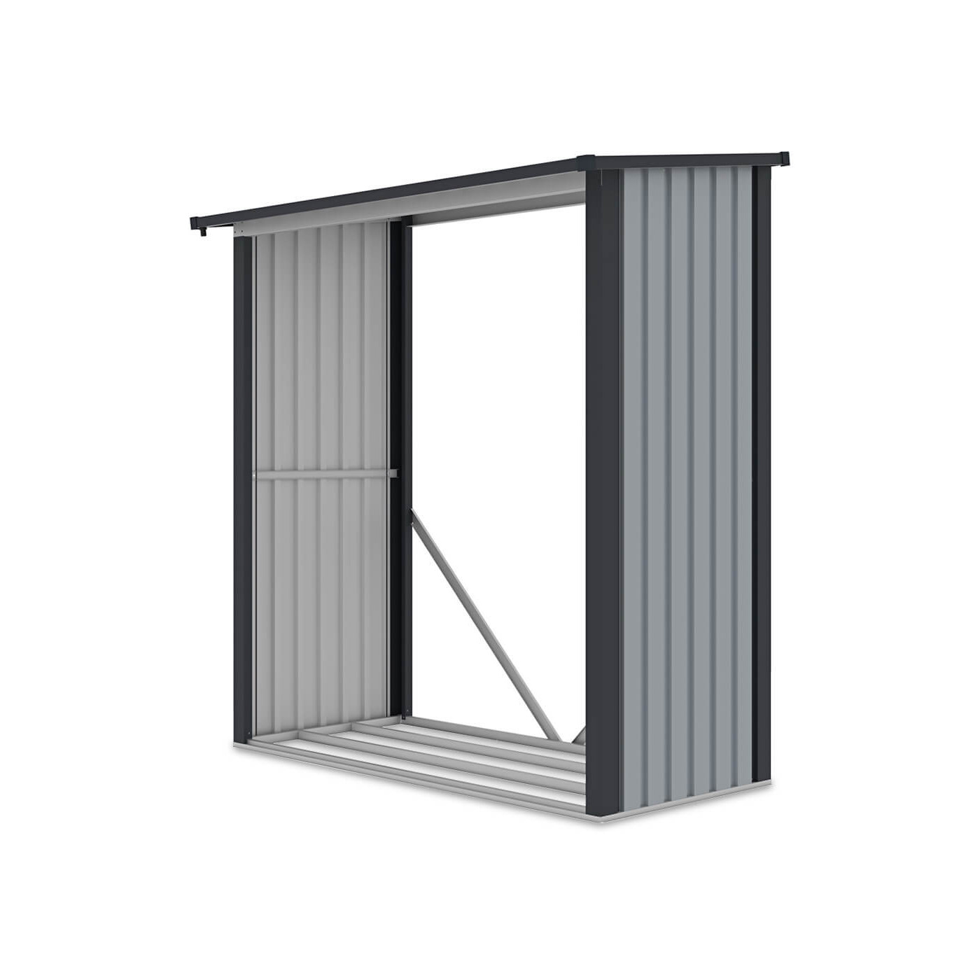 Pojemna i wygodna drewutnia ogrodowa DENVER o wymiarach 182x89cm