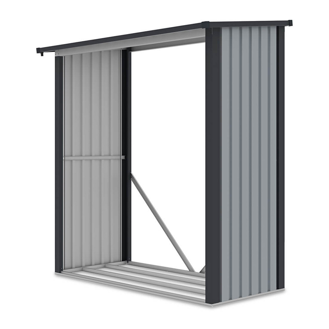 Pojemna i wygodna drewutnia ogrodowa DENVER o wymiarach 182x89cm