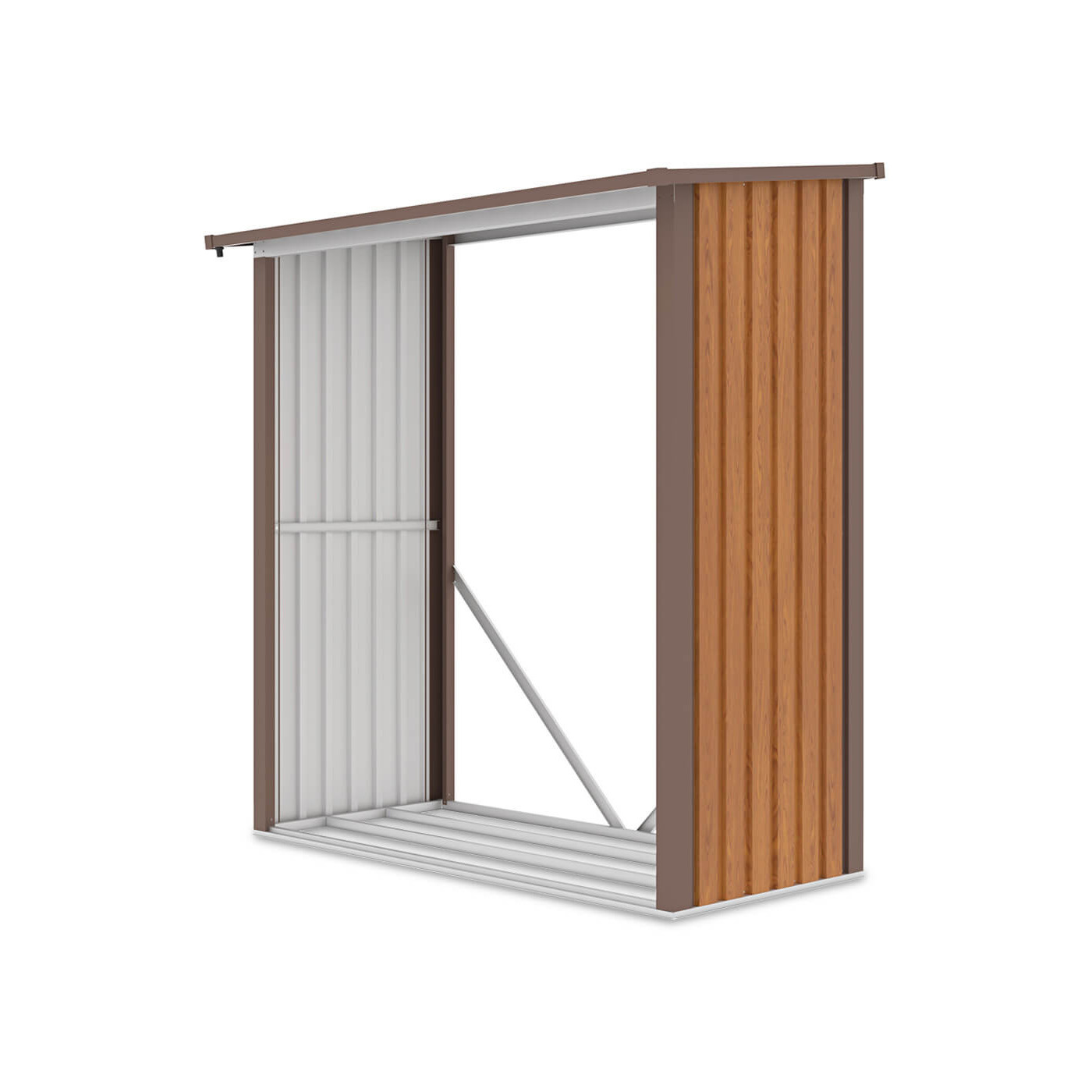 Pojemna i wygodna drewutnia ogrodowa DENVER o wymiarach 182x89cm