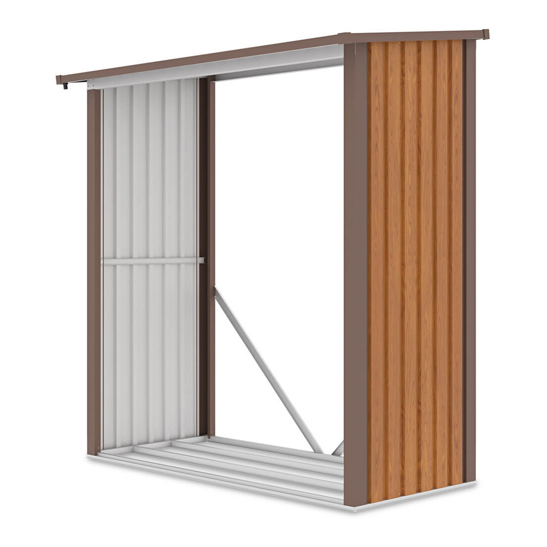 Pojemna i wygodna drewutnia ogrodowa DENVER o wymiarach 182x89cm