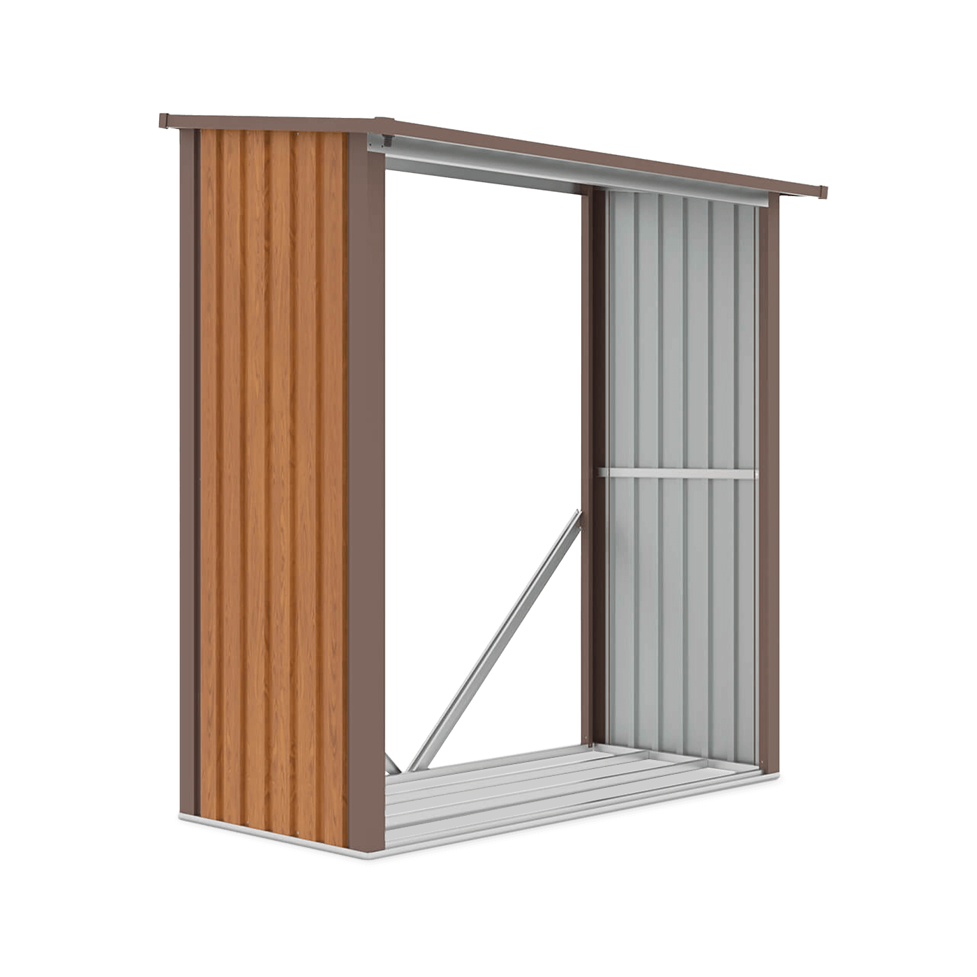 Drewutnia ogrodowa DENVER 182x89cm Oak Brown - Hardmaister