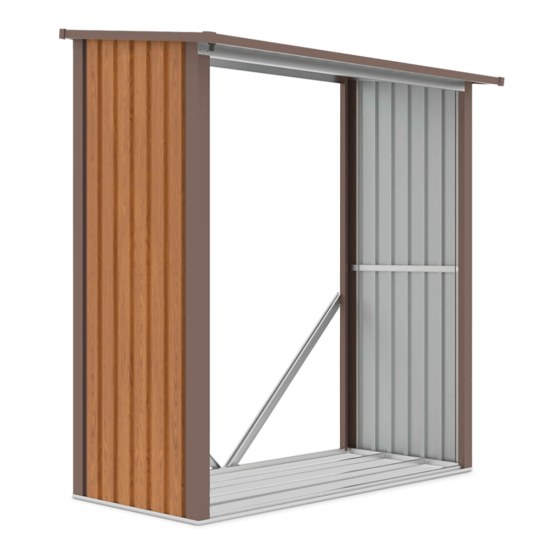 Drewutnia ogrodowa DENVER 182x89cm Oak Brown - Hardmaister