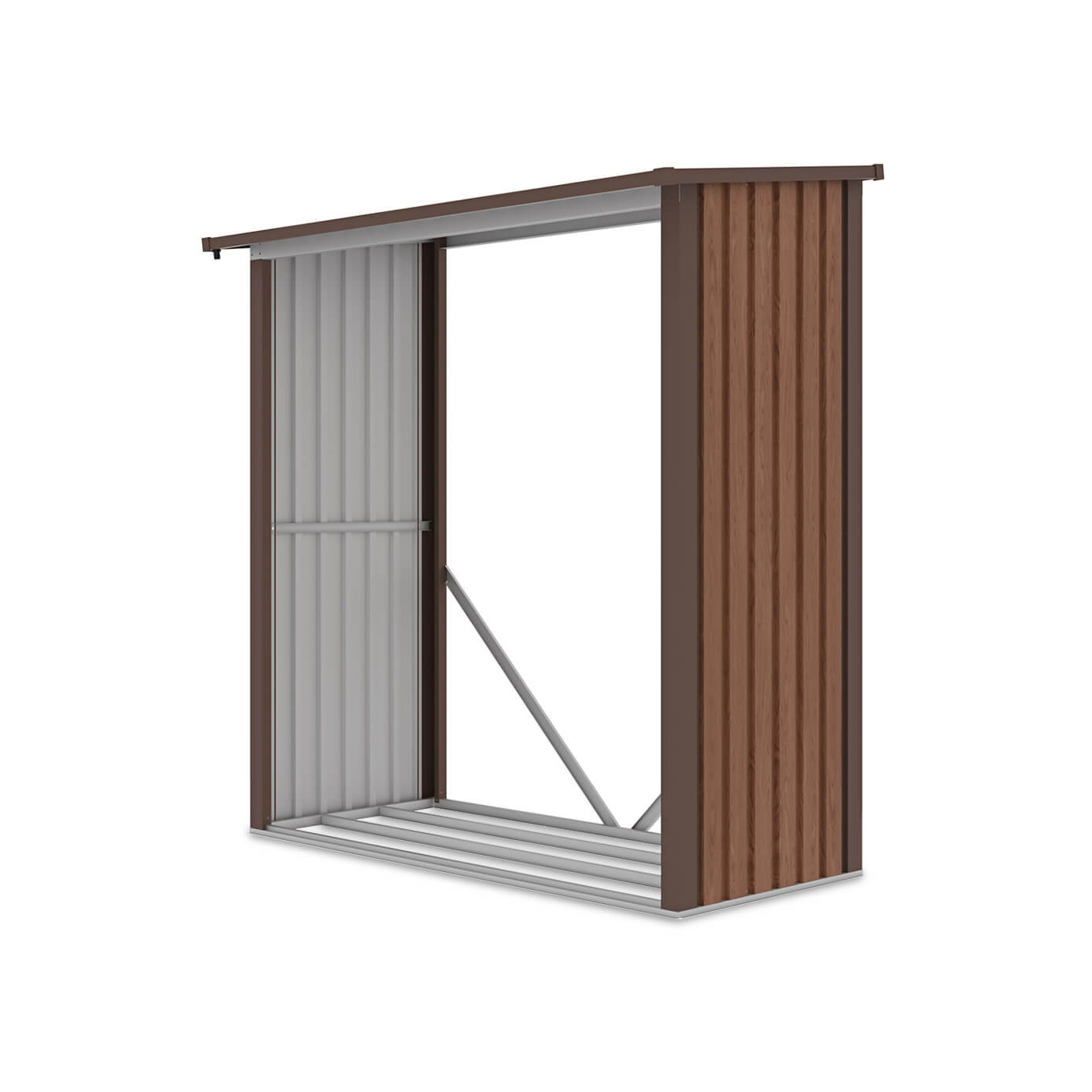 Pojemna i wygodna drewutnia ogrodowa DENVER o wymiarach 182x89cm