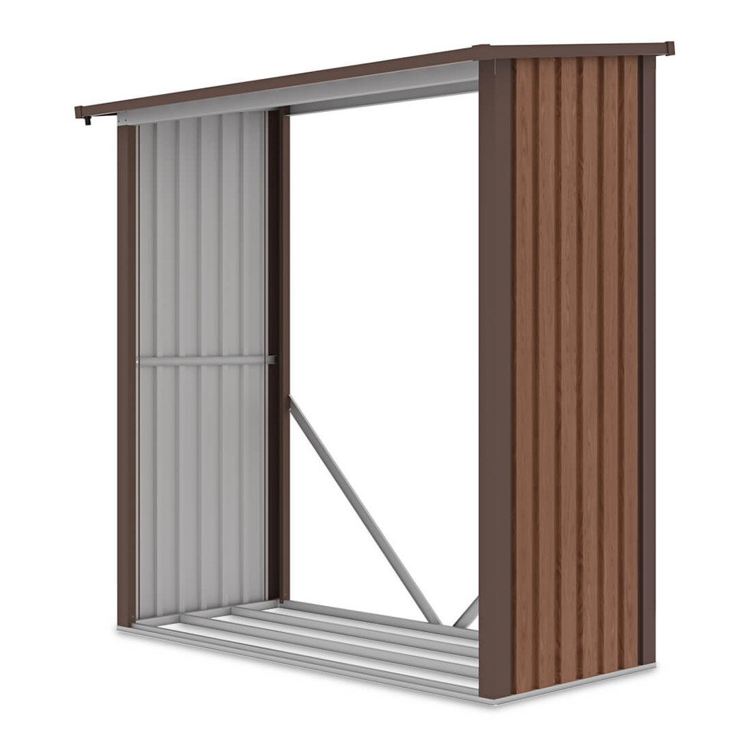 Pojemna i wygodna drewutnia ogrodowa DENVER o wymiarach 182x89cm