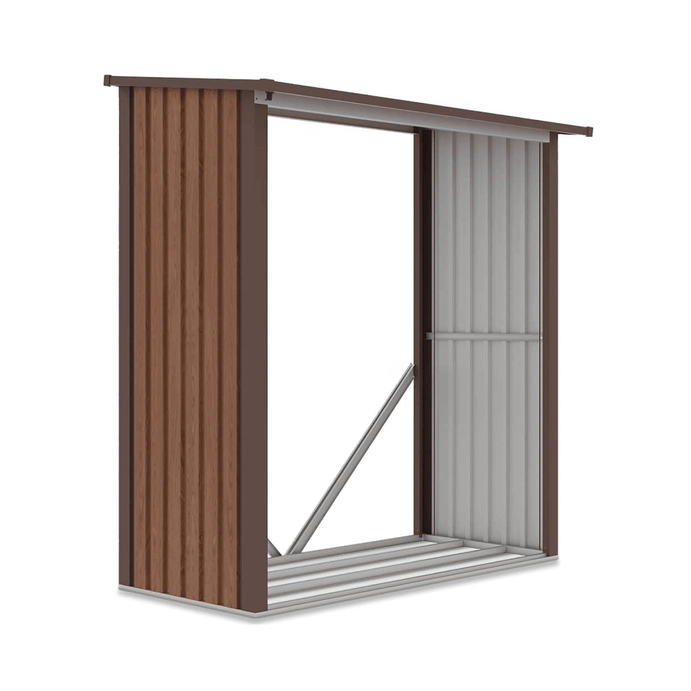 Drewutnia ogrodowa DENVER 182x89cm Walnut - Hardmaister