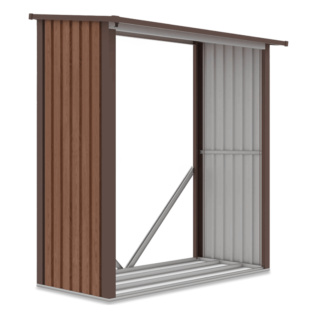 Drewutnia ogrodowa DENVER 182x89cm Walnut - Hardmaister