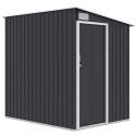 Domek narzędziowy JASPER 150x194cm Cold Grey lewa strona domku