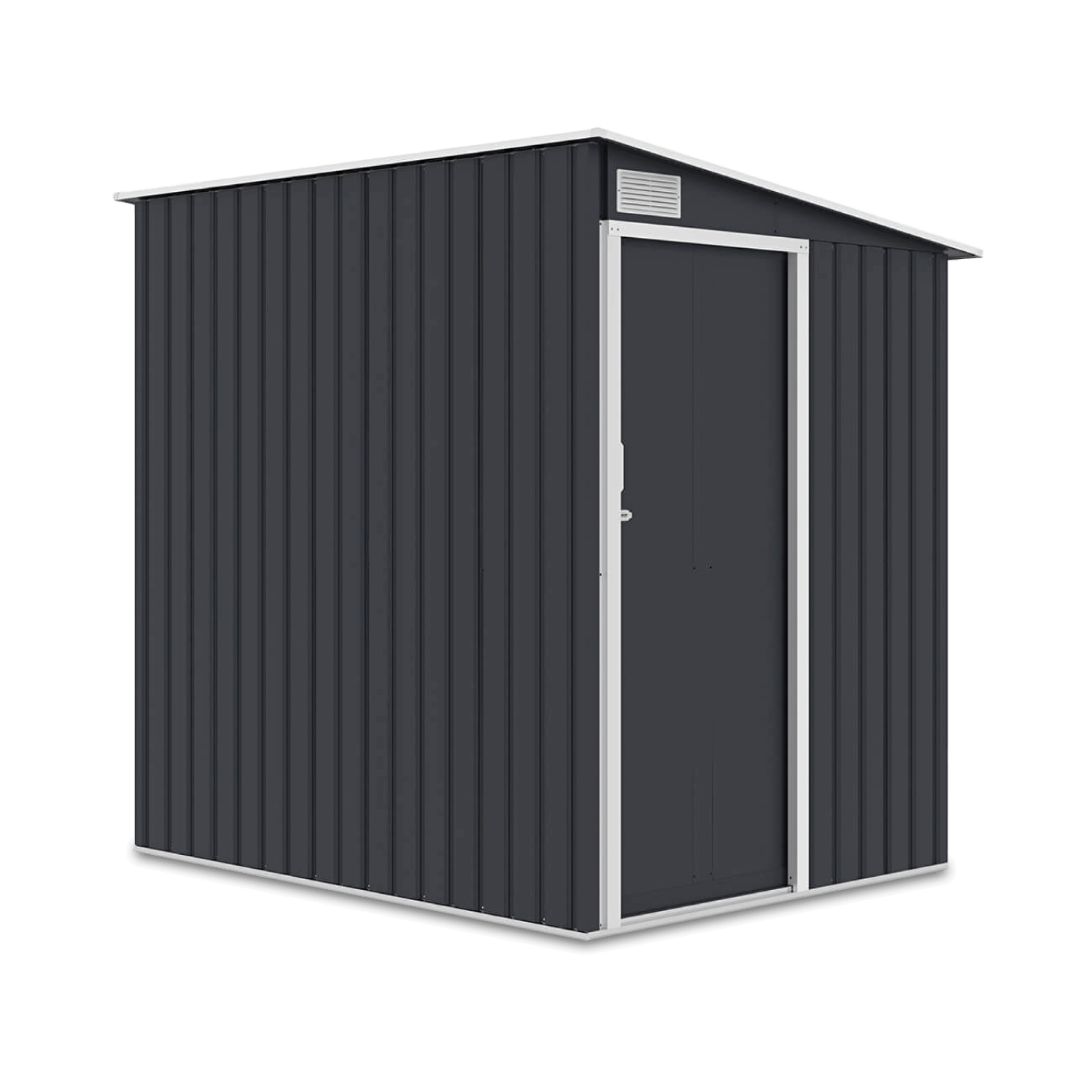 Domek ogrodowy JASPER 150x194cm Cold Grey na białym tle