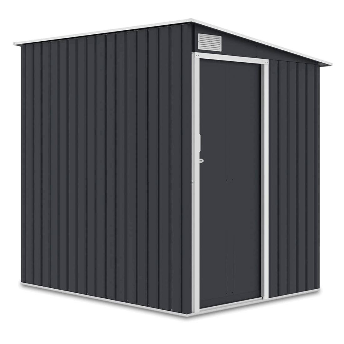 Domek ogrodowy JASPER 150x194cm Cold Grey na białym tle