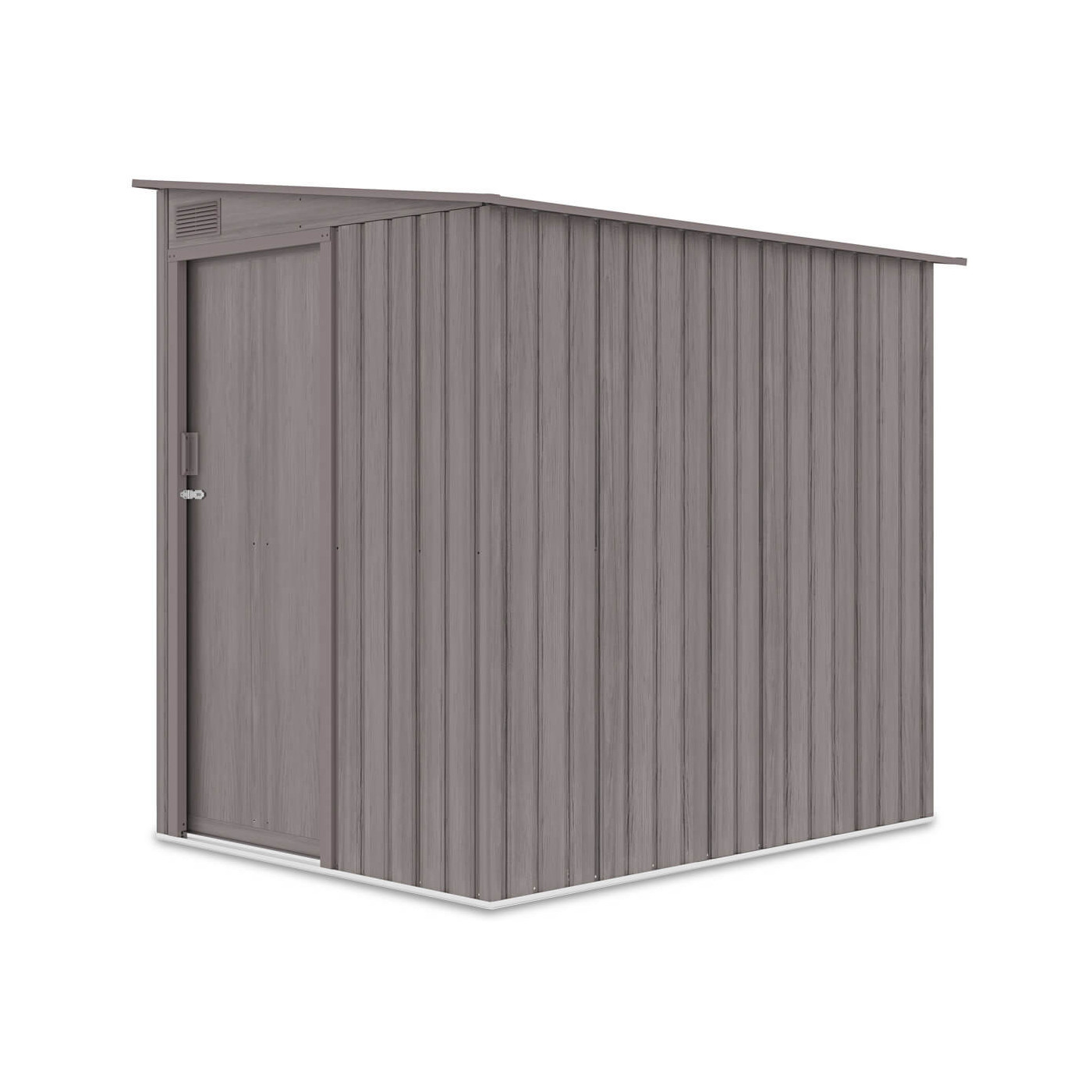 Zdjęcie bocznej ściany i frontowe drzwi domku ogrodowego JASPER 150x194cm