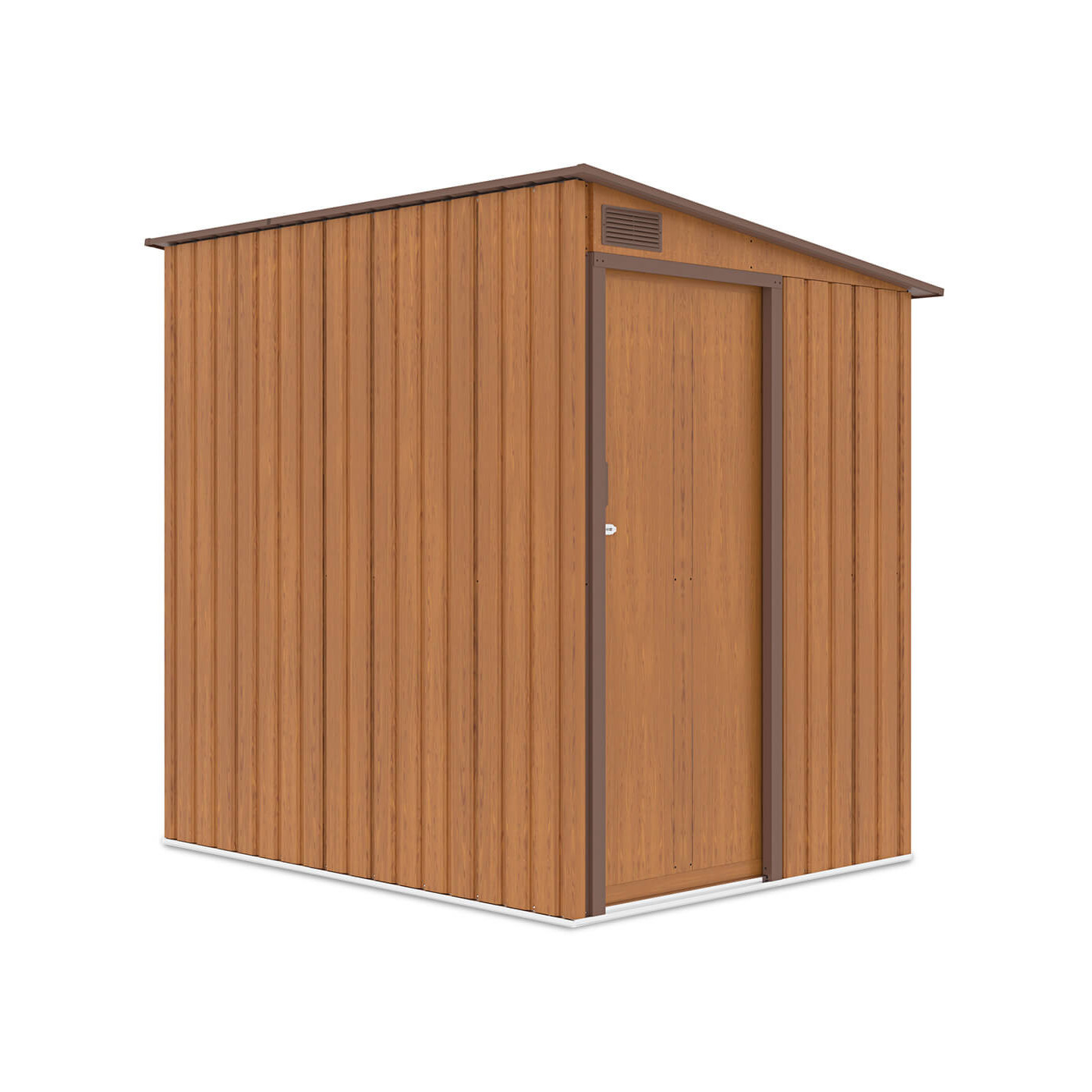 Domek ogrodowy JASPER 150x194cm Oak Brown lewa strona domku